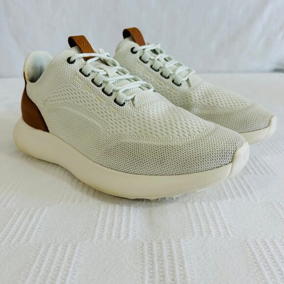 Johnston & Murphy Mens 12M Amherst 2.0 Knit Plain Toe White 25-0738 main image 9
